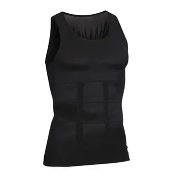 

NY050 men's slim body shaping super elastic vest sweating neoprene fitness weight loss burn fat sports vest