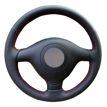

Artificial Leather Black Steering Wheel Cover For Volkswagen VW Golf 4 Passat B5 1996-2003 Seat Leon 1999-2004 Polo 1999-2002