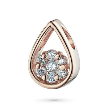 

Pendant in red gold with diamonds