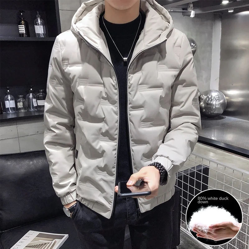 

Light Down Jacket Men's Jacket In Autumn and Winter 2021 New Trend Handsome Short Duck Down Winter Fashion Brand