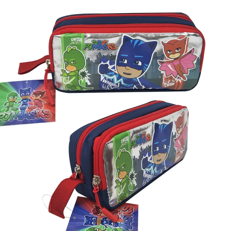 Pj mask, мультяшная сумка, унисекс, Catboy Owlette Gekko, чехол-карандаш, двухслойный, большая емкость, сумка для хранения, подарок для детей 2B66