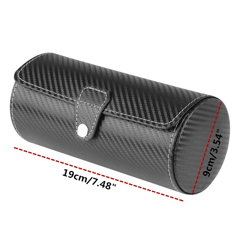 Goedkoop Luxe Horloge Display Gift Box Case Roll 3 Slot Horloge Ketting Armband Sieraden PU Lederen Opbergdoos Travel Pouch
