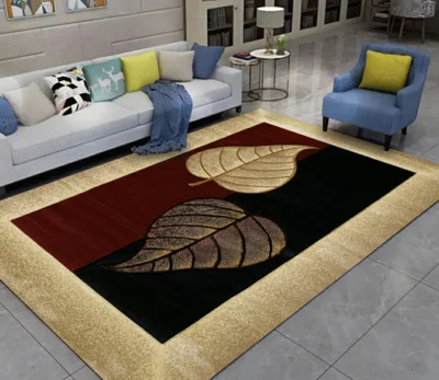 Дом в скандинавском стиле ковер высокого качества креативные Листья 3D печатные ковры для гостиной спальни ковер диван чайный коврик для стола - Цвет: 1