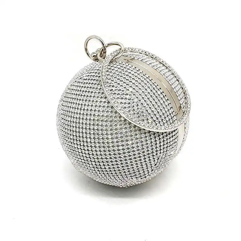 Bolso De Mano De Noche Con Diamantes De Imitación Para Mujer, Bolsa De