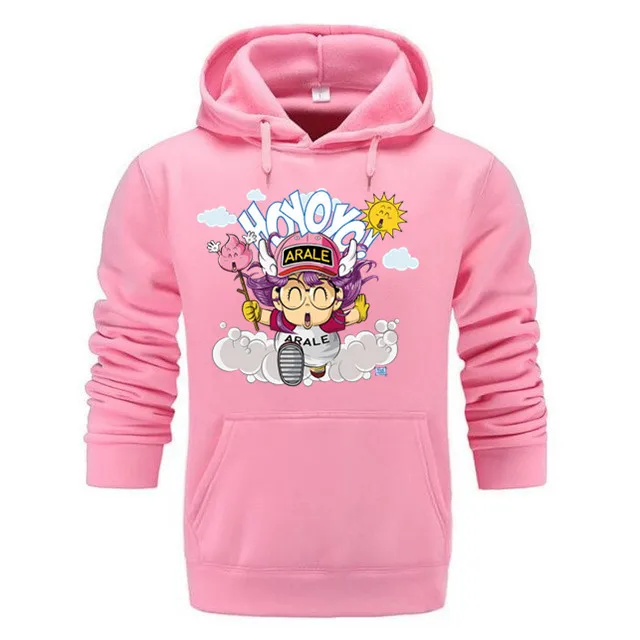 Arale мультфильм мужские толстовки хип-хоп одежда флис уплотненные толстовки хлопок Прямая поставка толстовки мужские