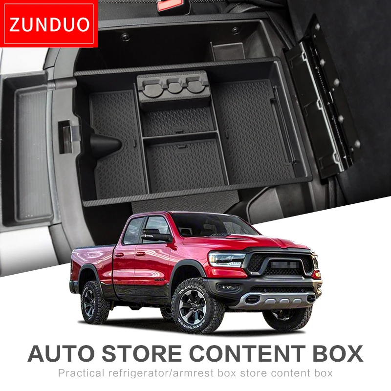 Zunduo ящик для хранения в подлокотнике автомобиля Dodge RAM 1500 2500 3500 2009-2018 аксессуары