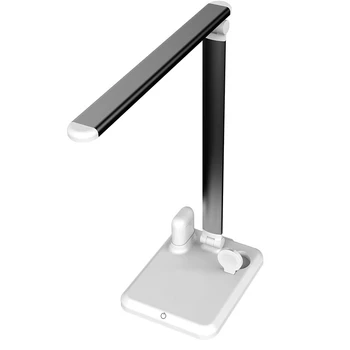 

4 In 1 LED Desk Lamp Fast Wireless Charger Adjustable Angle Charging Table Bedside Night Light Desk Lamps