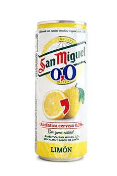 

San Miguel 0,0 Limón - Cerveza sin Alcohol con Zumo de Limon- 330 ml