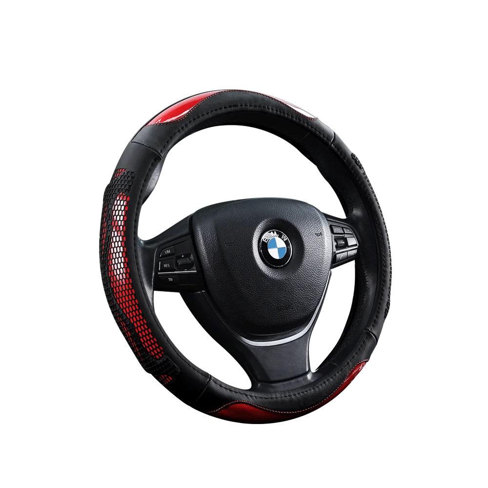 Карбоновый кожаный чехол для рулевого колеса автомобиля для Mercedes-Benz A-Class 2013- CLA-Class 2013 c-класс 2013 - Название цвета: circular