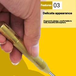 5 Inch Automatic Center Pin Punch Spring Loaded Marking Starting Holes Tool High Speed Steel Punch Dot Punch