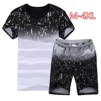 

Summer New Mens Shorts Casual Suits Sportswear Men Clothing Man Male Sweatshirt Man Printed Shorts Clothing 4XL