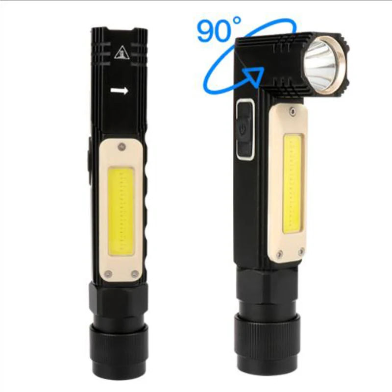 Светодиодный прочный фонарь переносная лампа Cob Рабочая головка лампы 90 °