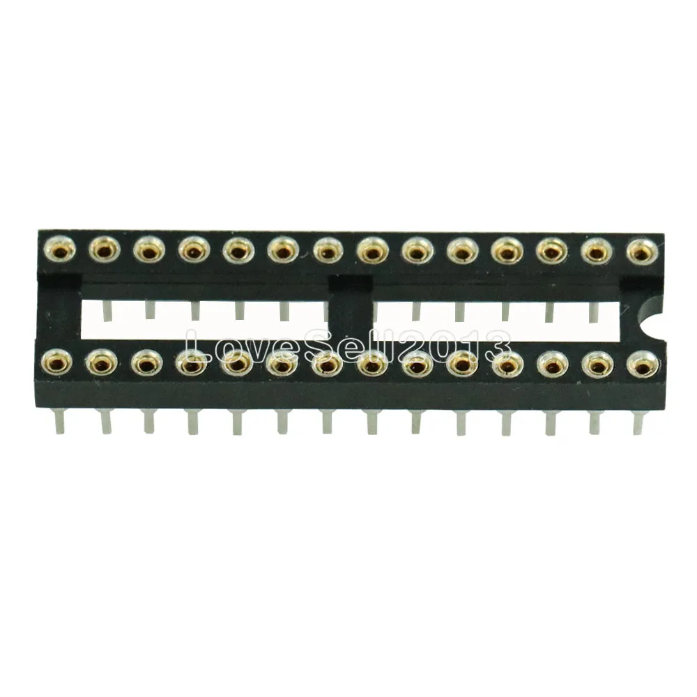 2PCS 28 Pin DIP SIP Round IC Sockets Adaptor Solder Type Narrow NEW