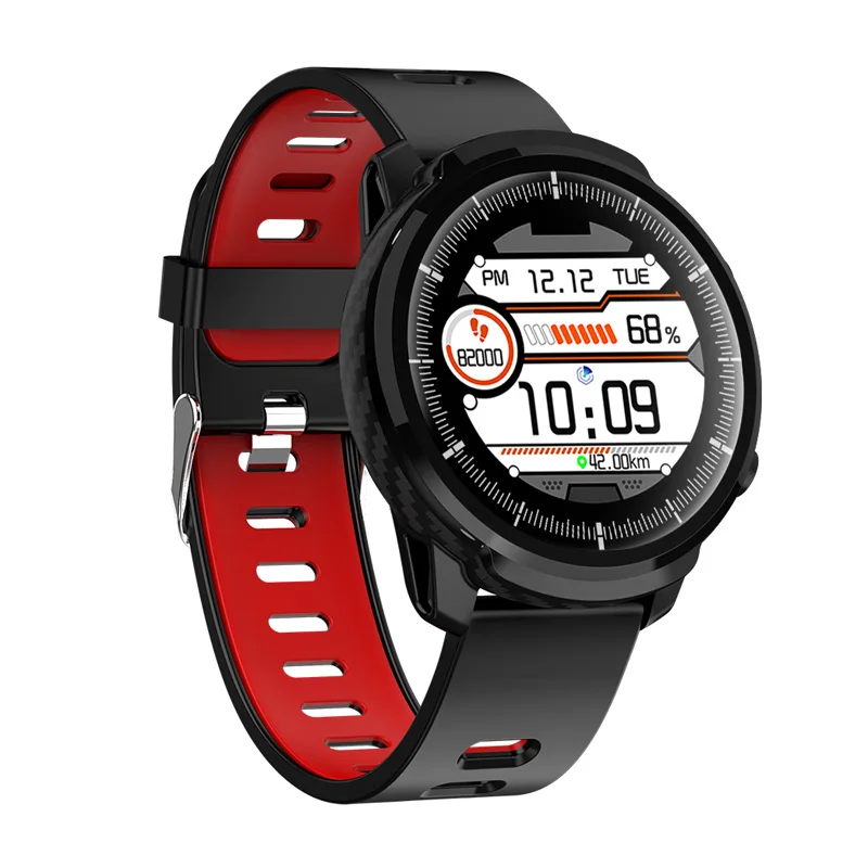 Красный SENBONO S10 Full touch умные часы для мужчин и женщин спортивные часы монитор сердечного ритма погоды Smartwatch для IOS Android телефон - Цвет: Красный