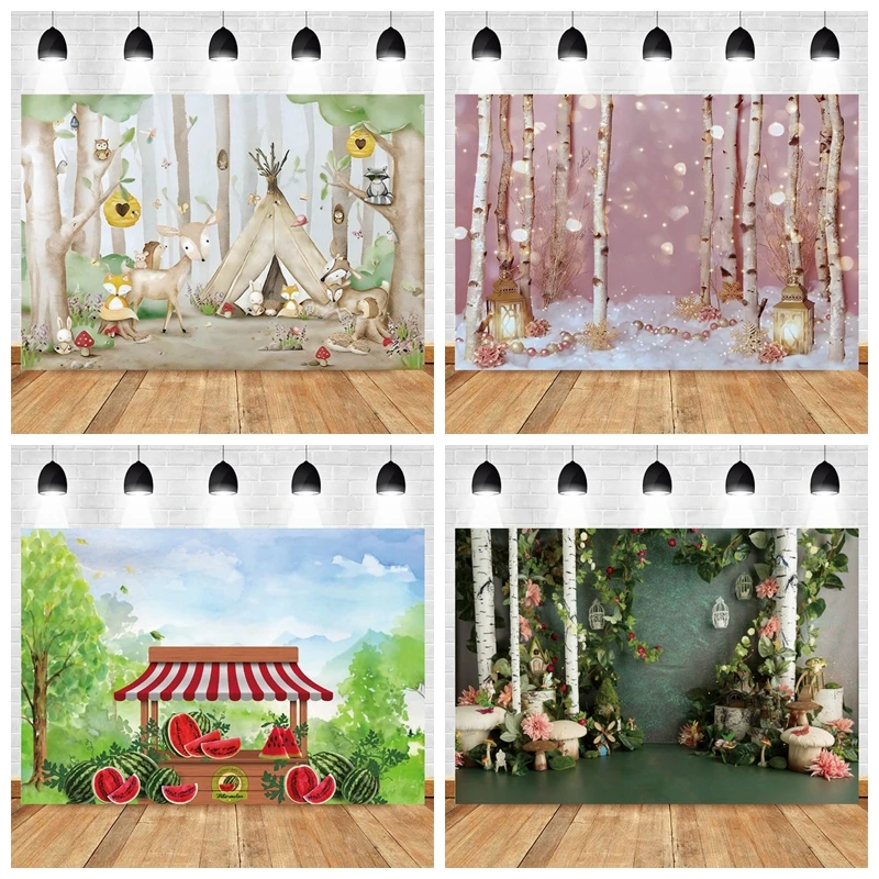 

Yeele 1st Birthday Background for Photography Hot Air Balloon Newborn Baby Portrait Photographic Backdrop For Photo Studio Props