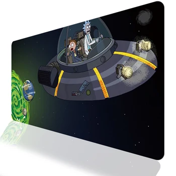

Large Locking Edge Cute Anime Rick Morty Office Computer Mouse Pad Game Gaming Gamer Soft Keyboard Laptop Mice Mousepad Muismat