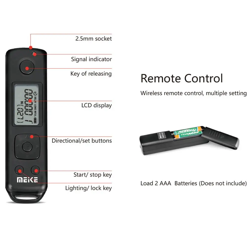Meike MK-A7R IV Pro Remote Battery Grip With Vertical Shutter Function For Sony A7RIV, A7IV, A9II Camera + Battery Caddy