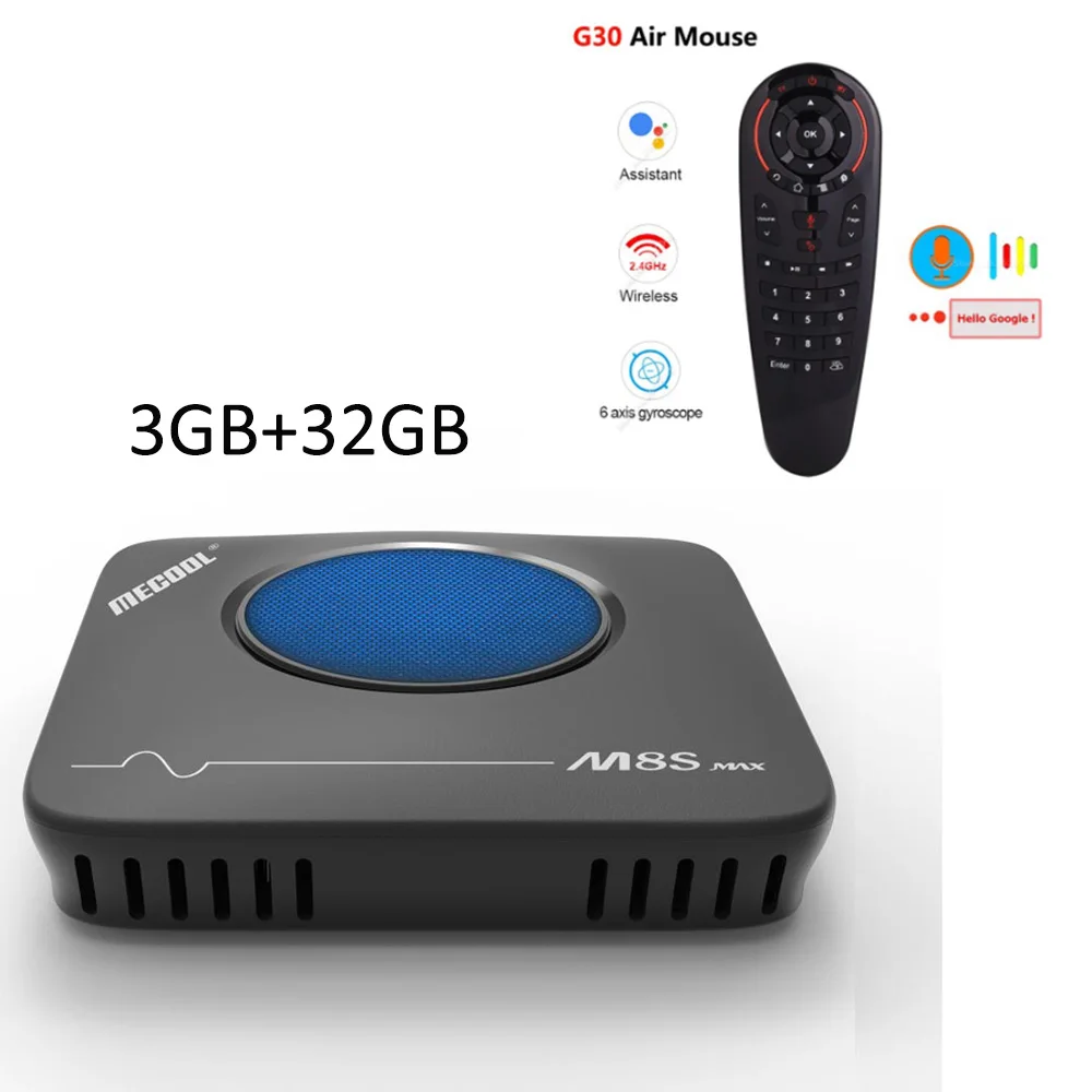 3GB 32GB add G30 ТВ-приставка Mecool M8S Amlogic S912 Android 3 ГБ DDR3 32 Гб 2,4G/5G WiFi Поддержка IEEE 802,11 a/b/g/n/ac Blutooth4.1 LAN 10/100M - Цвет: 3GB 32GB add G30