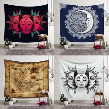 

Printed tapestry Indian Mandala Tapestry Wall Hanging Hippie Bedspread Gypsy Art Decor Throw Tapestries Home Decor