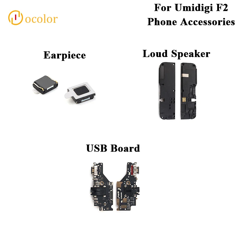 Для Umidigi F2 USB плата наушник динамик для запасные части разъем зарядная наушники