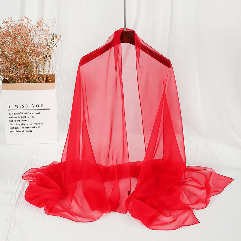 

2020 New Pure Luxury Candy Color Oversized Women's Sun Shawl Beach Soft Silk Scarf Women Manufacturers Hijab Scarf