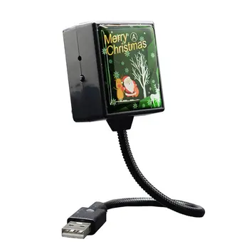 

Auto-rotating Christmas USB Projector Light Party Atmosphere Light 3 Modes 9 Lighting Effects Plug And Play Auto Decor Lights