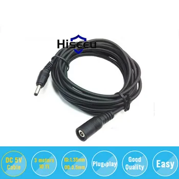 

Hiseeu DC 5V Extension Power Cable 1.5M 6.3