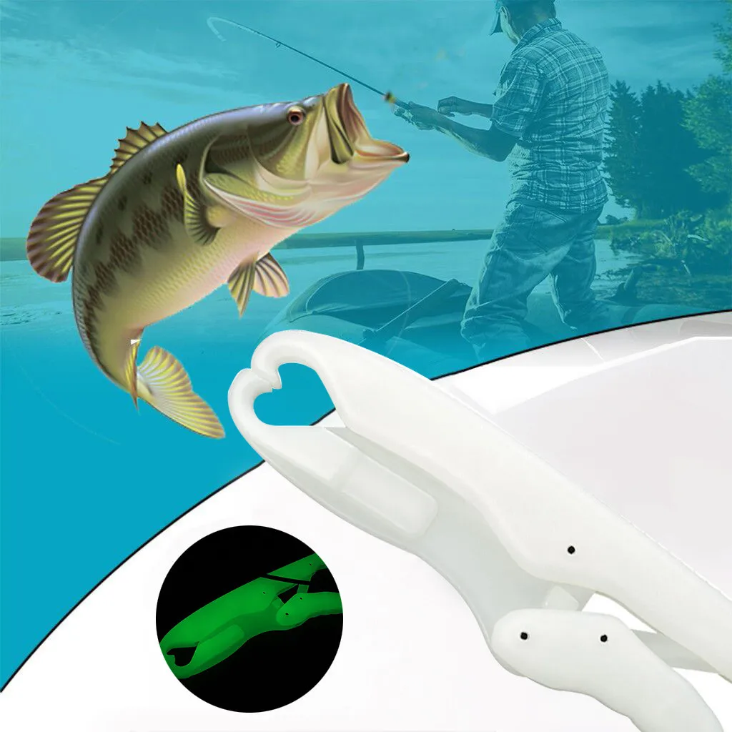 

New white Color PP Hard Plastic LipGrip Fish Controller 26cm Hand Control Fishing Griper Floating Lip Grip