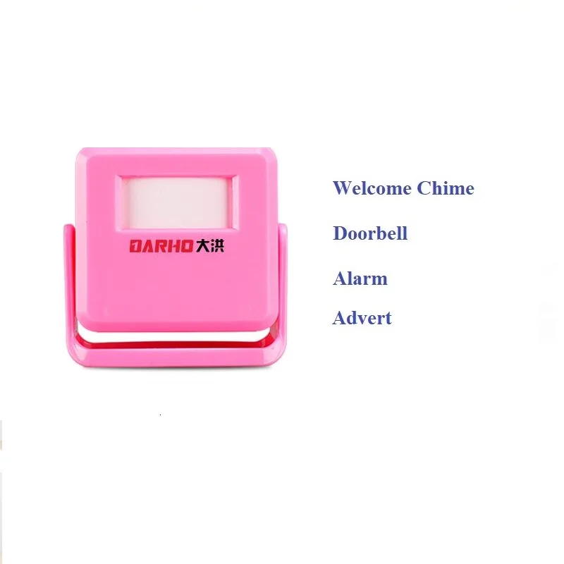 Darho Welcome Chime Wireless Door Bell PIR Motion Sensor For Store/Shop/Home Entry Security Infrared Detector Doorbell Alarm 