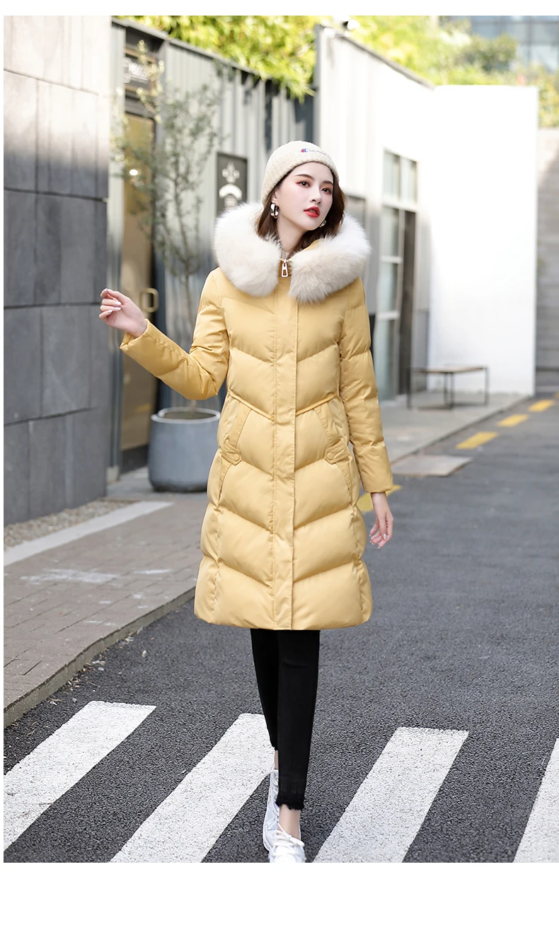 AYUNSUE, зимняя женская куртка,, парка, длинное пальто, пуховик, хлопок, стеганая куртка, Корейская одежда, манто, Femme Hiver A68392
