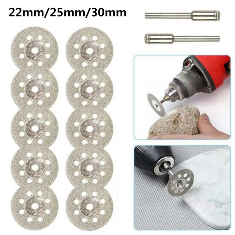 

10PCS Diamond Cutting Wheel Saw Cut Off Discs Set Tool Replacement Double sided diamond cutting Herramientas 40AUG30