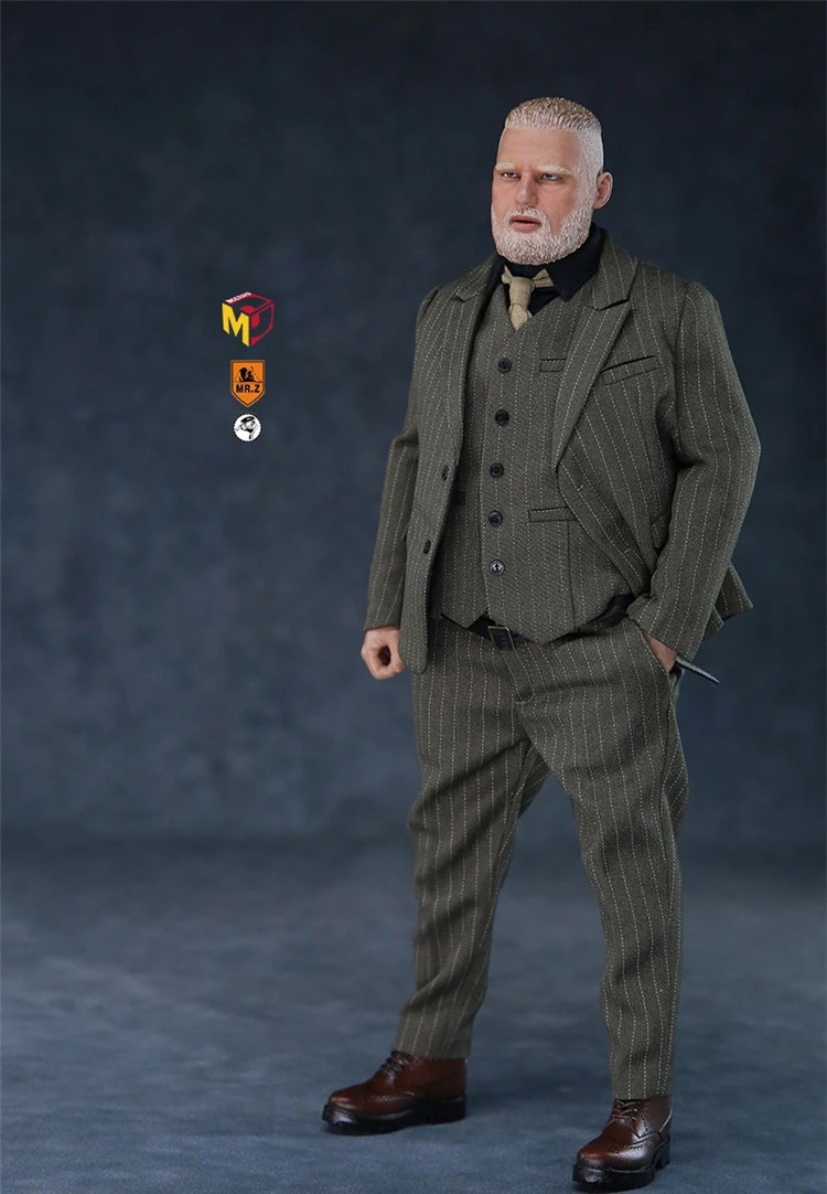 Коллекционный MCC019 1/6 полный комплект Mr. Z мини гардероб дакси костюм версия головы тела одежда обувь черный/серый цвет фигурка кукла