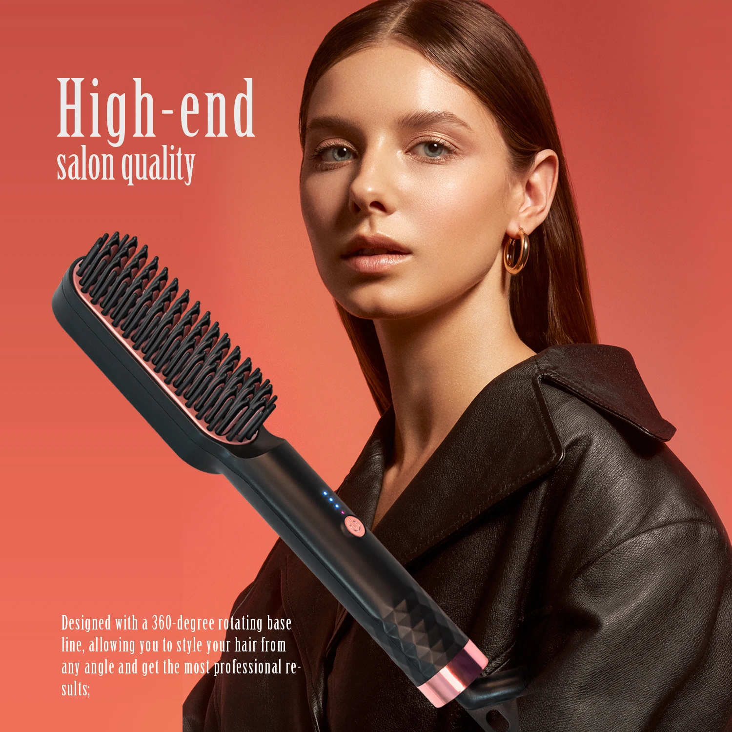 2 In 1 Hair Straightener Comb Heated Hair Iron Curling Brush Comb Electric  Hair Straightener Brush Straightening Hot Comb - Hair Straightener -  AliExpress