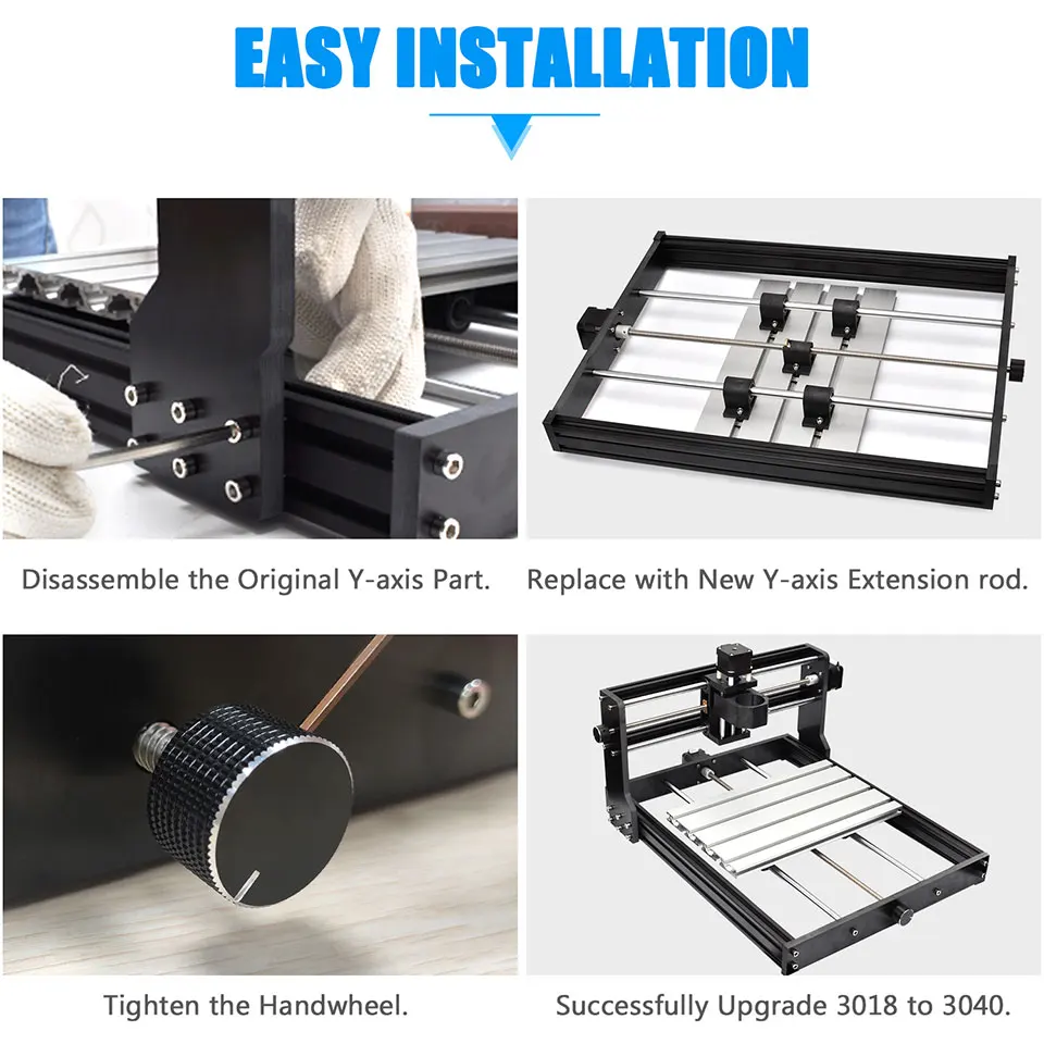 DIY CNC 3018 Pro Extension Upgrade Kit 3018 to 3040 Compatible with Pro Engraving Milling Machine laser engraving machine,cnc engraving machine parts,cnc controller tools