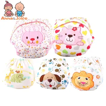 

30pcs/lot Baby Training Pant girls boys Underpant Cotton Learning pants/study Pants suit 3-15kg