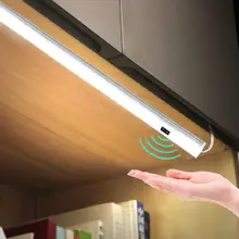 Ручной волны Управление Освещение для кухни светодиодный бар светильник шкаф бар светодиодный светильник 30/50 см движения Сенсор ручная развертка развертки Освещение для кухни