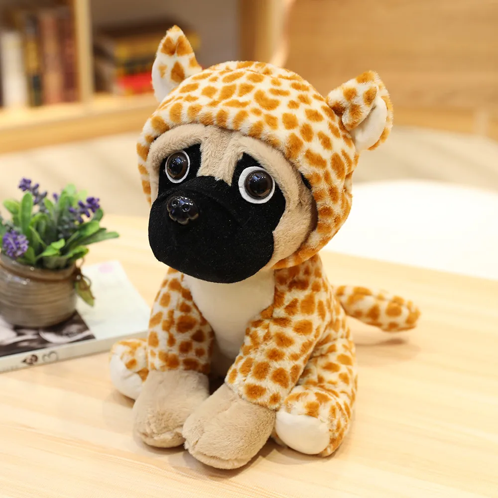 1 шт. 20/35 см kawaii собака Шарпей обратиться к динозавра или льва плюшевые игрушки куклы для Для детей прекрасные рождественские день рождения подарки игрушка - Цвет: Leopard