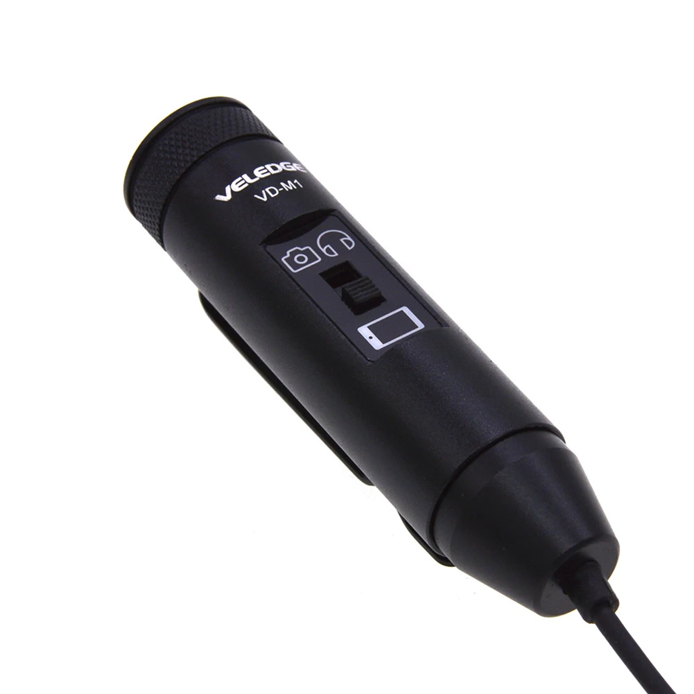 Hands Free клип на лацкане микрофон с всенаправленным конденсатором для записи камеры телефона DJA99