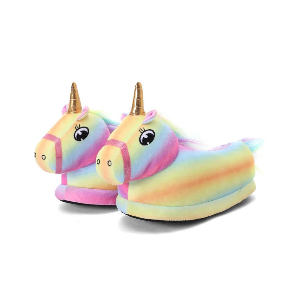 Unicorn Slippers for Girl Boys Lovely Slippers Winter Warm Indoor Casual Claw Animal Party Cosplay Shoes Toddler Kids Home Shoes children's sandals near me Children's Shoes