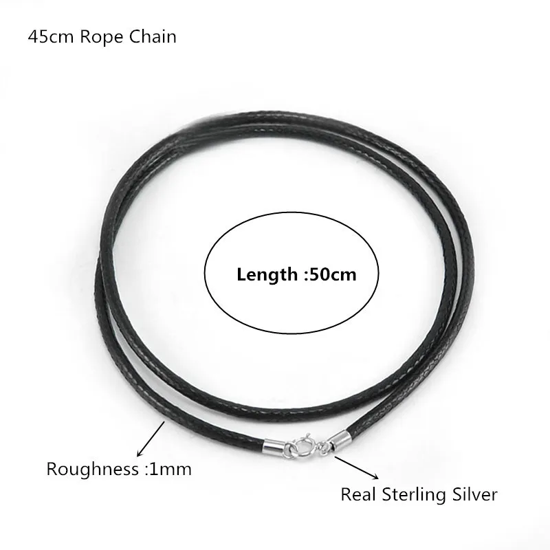 925 Sterling Silver Blank Tag Pendant Chain Necklace For Man Woman