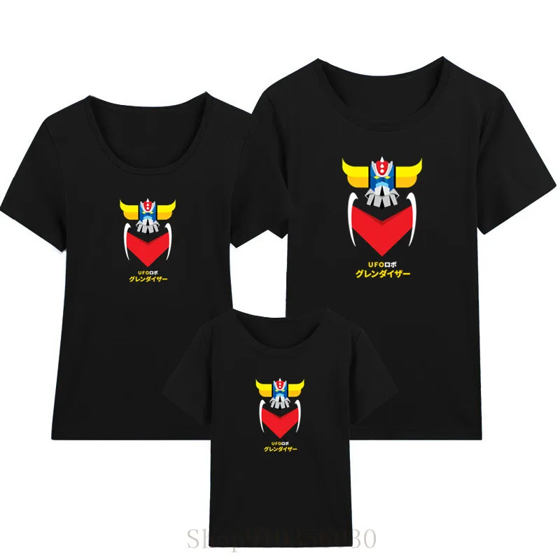 Классический японский робот UFO Grendizer белая Одинаковая одежда для мамы и дочки