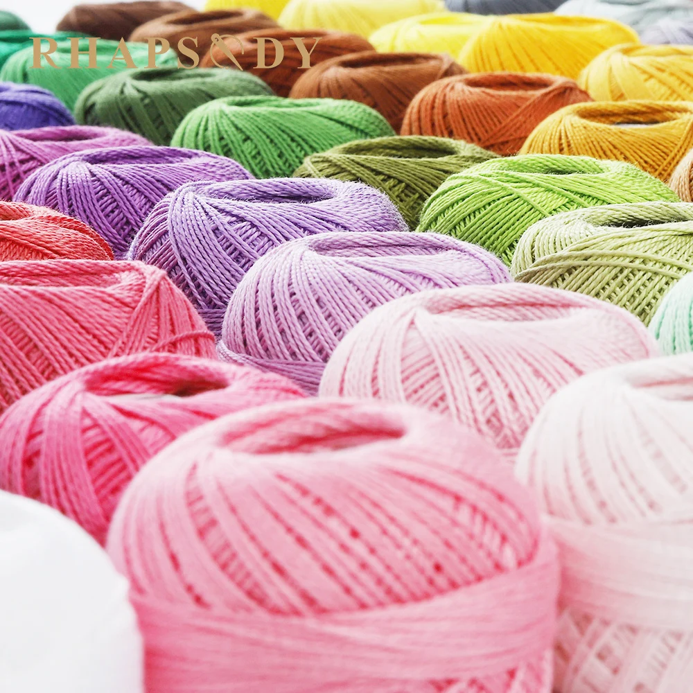 Premium Quality Size 8 Pearl Cotton Embroidery Crochet DIY Thread 86 Yards Mercerized Singed 100% Egyptian Balls/Set | Дом и сад