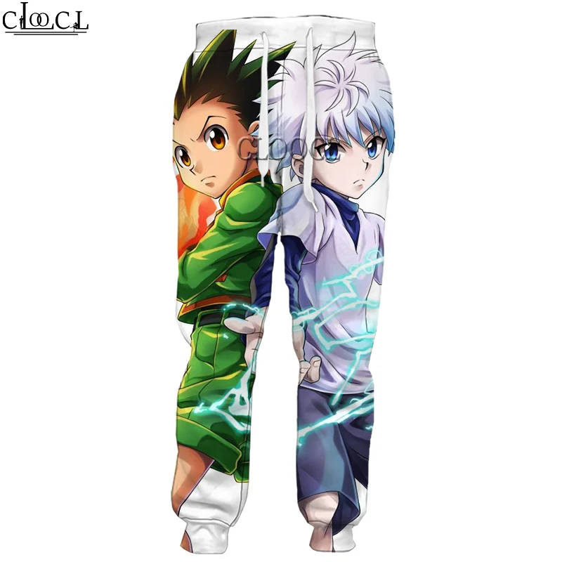 Новинка мужские и женские спортивные брюки CLOOCL в японском стиле аниме Hunter X с 3D