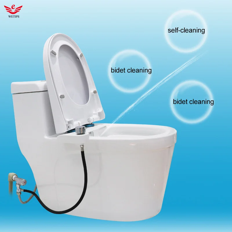 Wetips Nonelectric Toilet Butt Cleaner Dual Nozzles Washing Tapas Wc