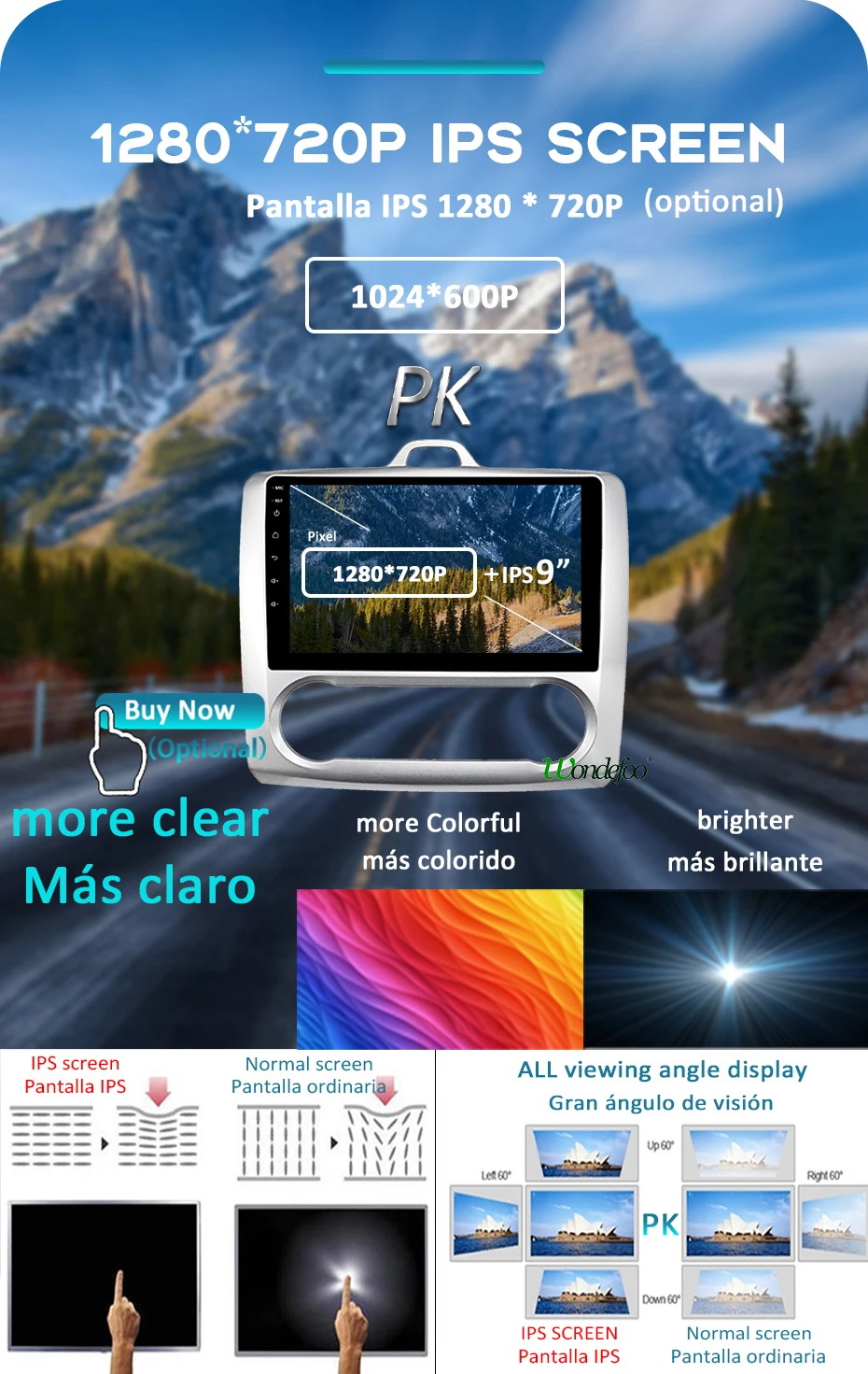 Excellent 1280*720P Android 9.0 Carplay 4G 64G Auto GPS Radio for Ford Focus Exi AT 2004-2011 Navigation IPS Screen Receiver No DVD Player 5