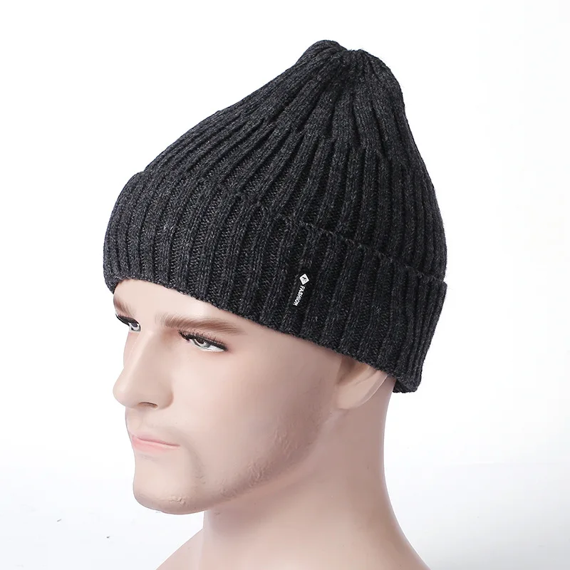 Hat autumn new ladies pointed hat wool hat winter warm and velvet pullover knit hat