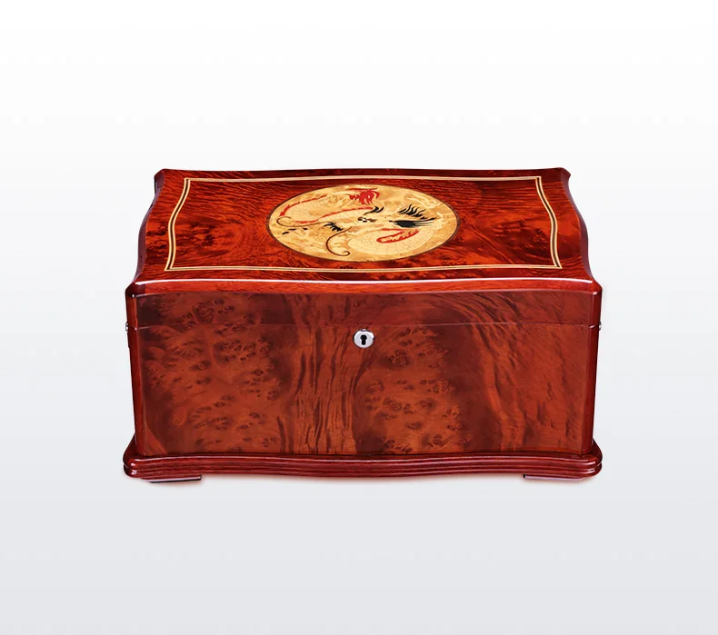 CIGARLONG ящик для сигар Дракон фортепиано краски Humidor кедра деревянная коробка увлажнения