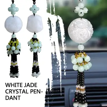 

Pendant Buddha Baofu Word Car Interior Car Pendant White Jade Buddha Car Hanging Crystal Pendant Creative Gift