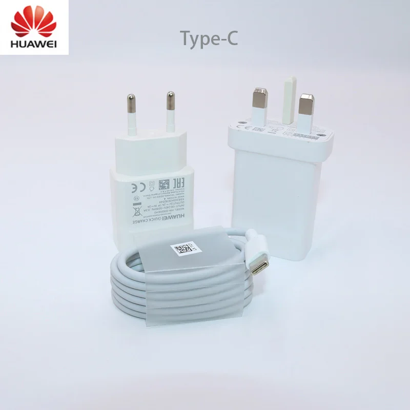 Huawei 9V2A EU/UK зарядное устройство QC 2,0 Быстрая Зарядка адаптер usb type-c для nova3 3i 4 honor 9 8x p7 p8 p9 p10 p20 lite mate 7 8 9