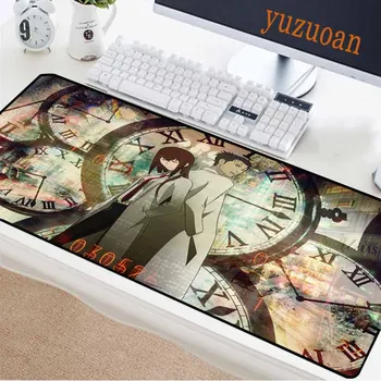

Yuzuoan XXL Gaming Computer Mouse Pad Time Girl Japanese Anime Movie Natural Rubber Non-slip Black Hem Home Laptop Carpet